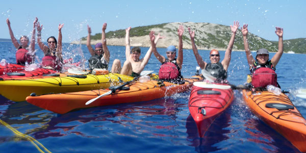 Seekajak-Abenteuer-Tour an den Küsten der Insel Losinj / Kroatien